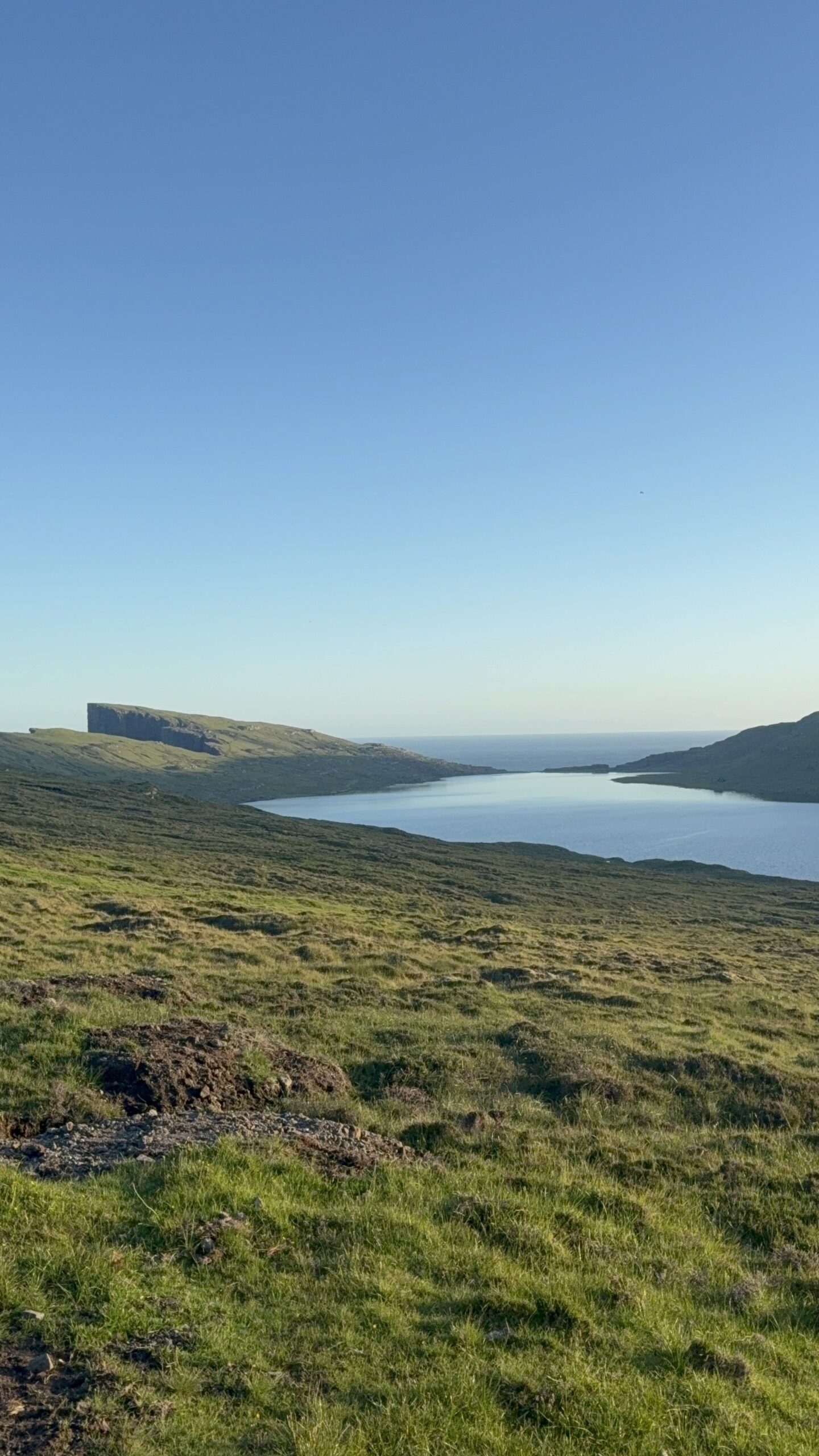 Leitisvatn, the largest lake in the Faroe Islands